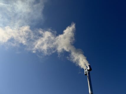 燻炭の香りに包まれた月曜の畑